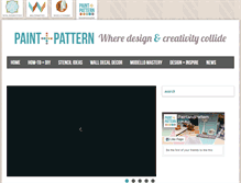 Tablet Screenshot of paintandpattern.com